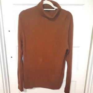 COS yak wool turtleneck brown neutral sweater women sz L